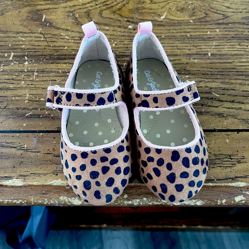 Leopard print baby/toddler Mary Jane